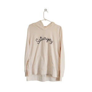 Old Navy Embroidered Saturyay pull over medium womans hoodie